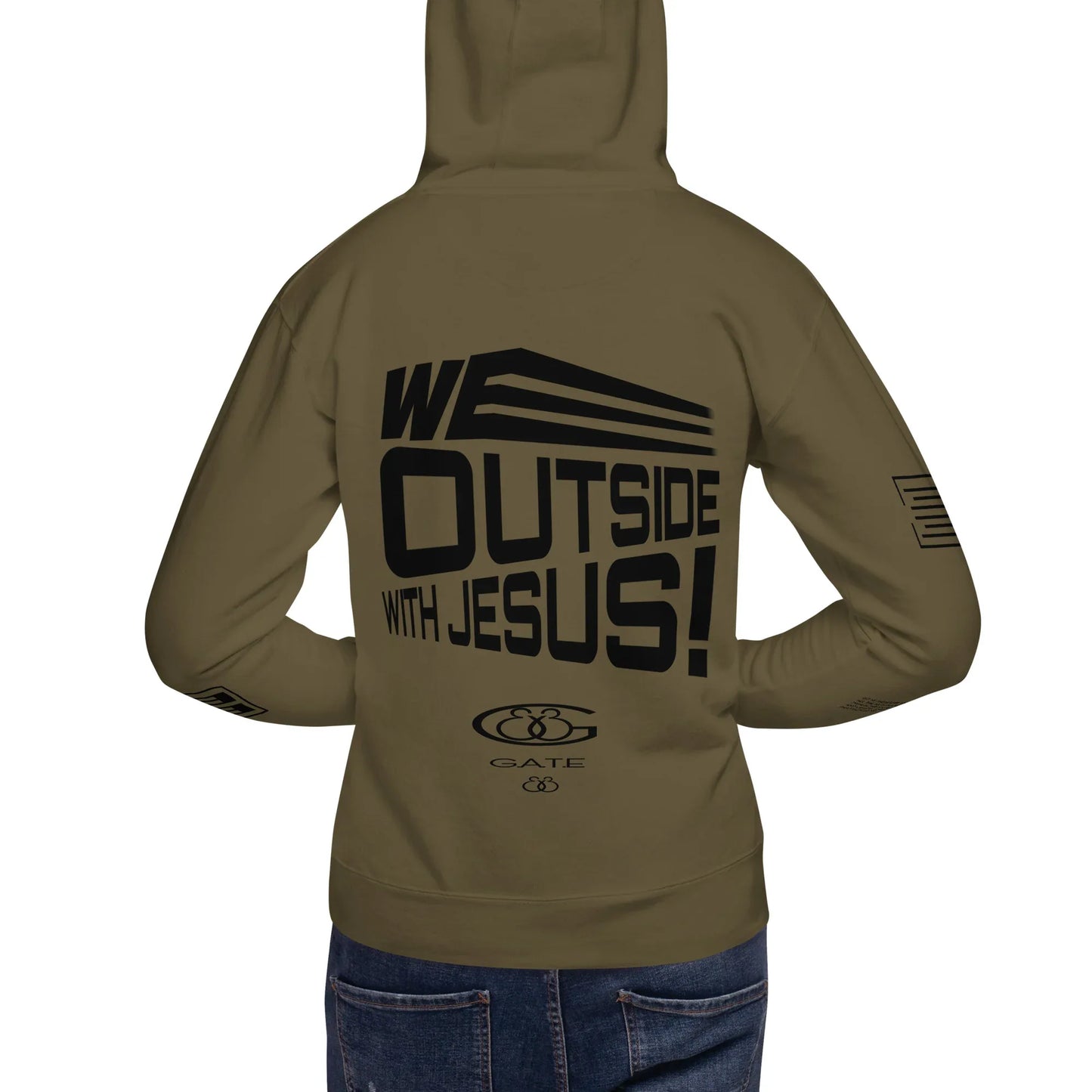 WE OUTSIDE -W- JESUS Unisex Hoodie - Da G.A.T.E 33