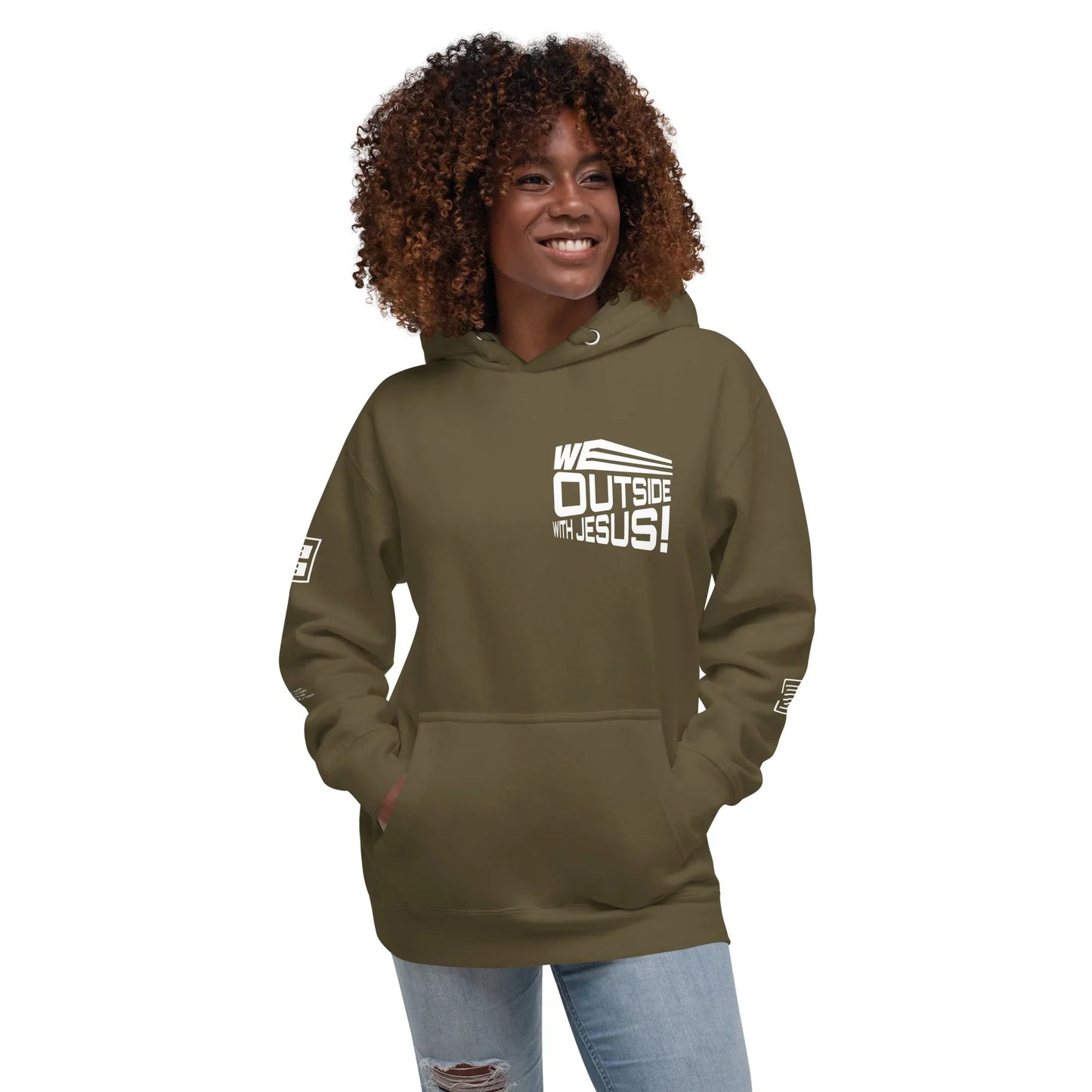 WE OUTSIDE -W- JESUS Unisex Hoodie - Da G.A.T.E 33