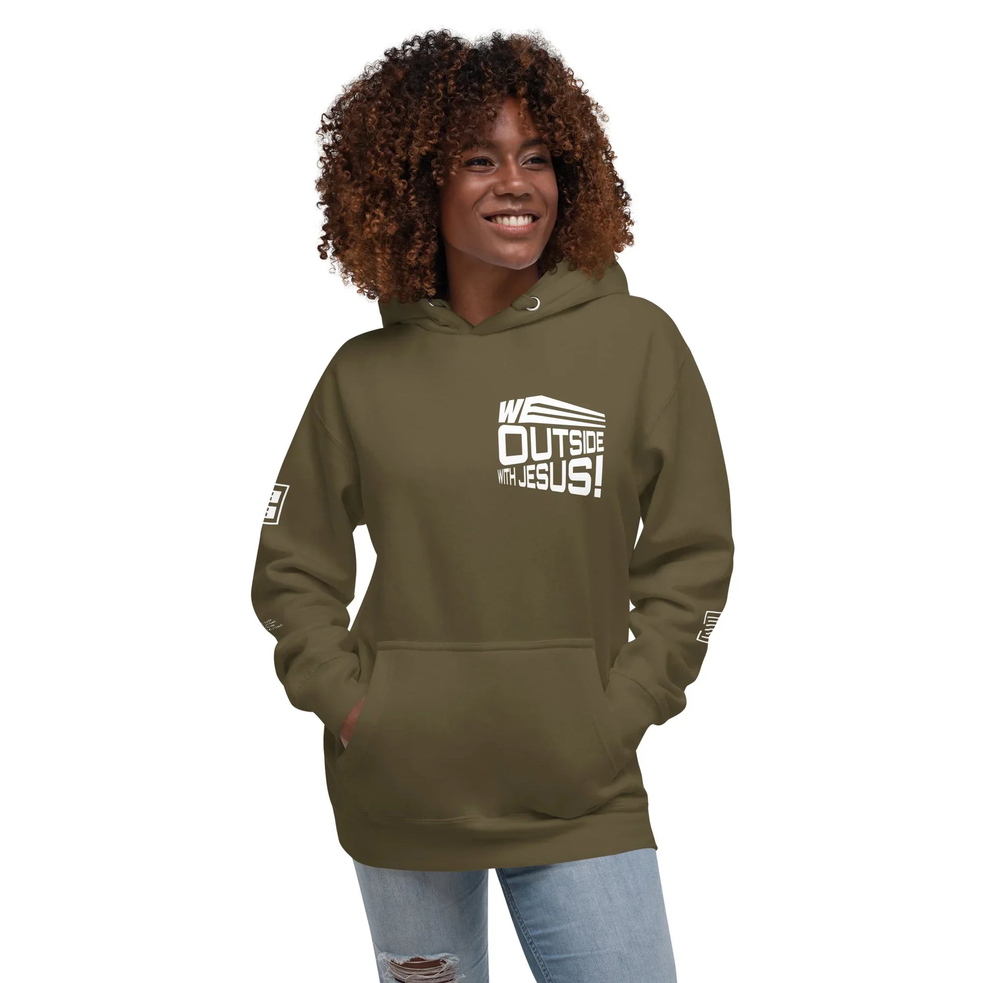 WE OUTSIDE -W- JESUS Unisex Hoodie - Da G.A.T.E 33