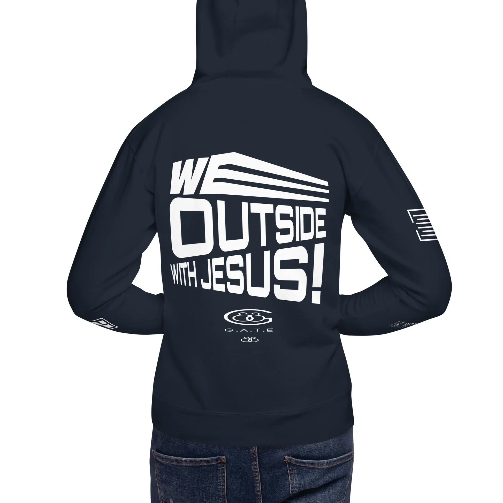 WE OUTSIDE -W- JESUS Unisex Hoodie - Da G.A.T.E 33