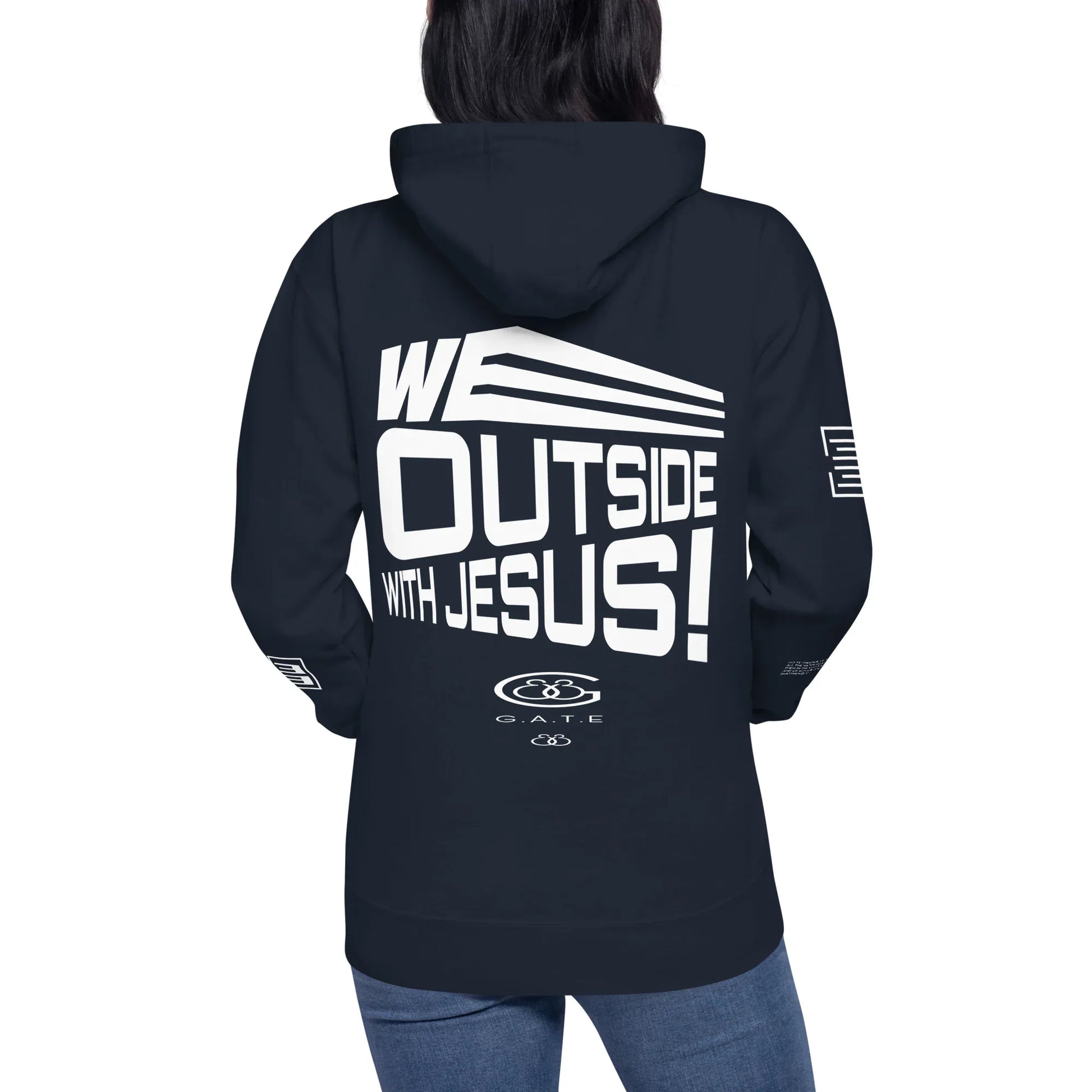 WE OUTSIDE -W- JESUS Unisex Hoodie - Da G.A.T.E 33