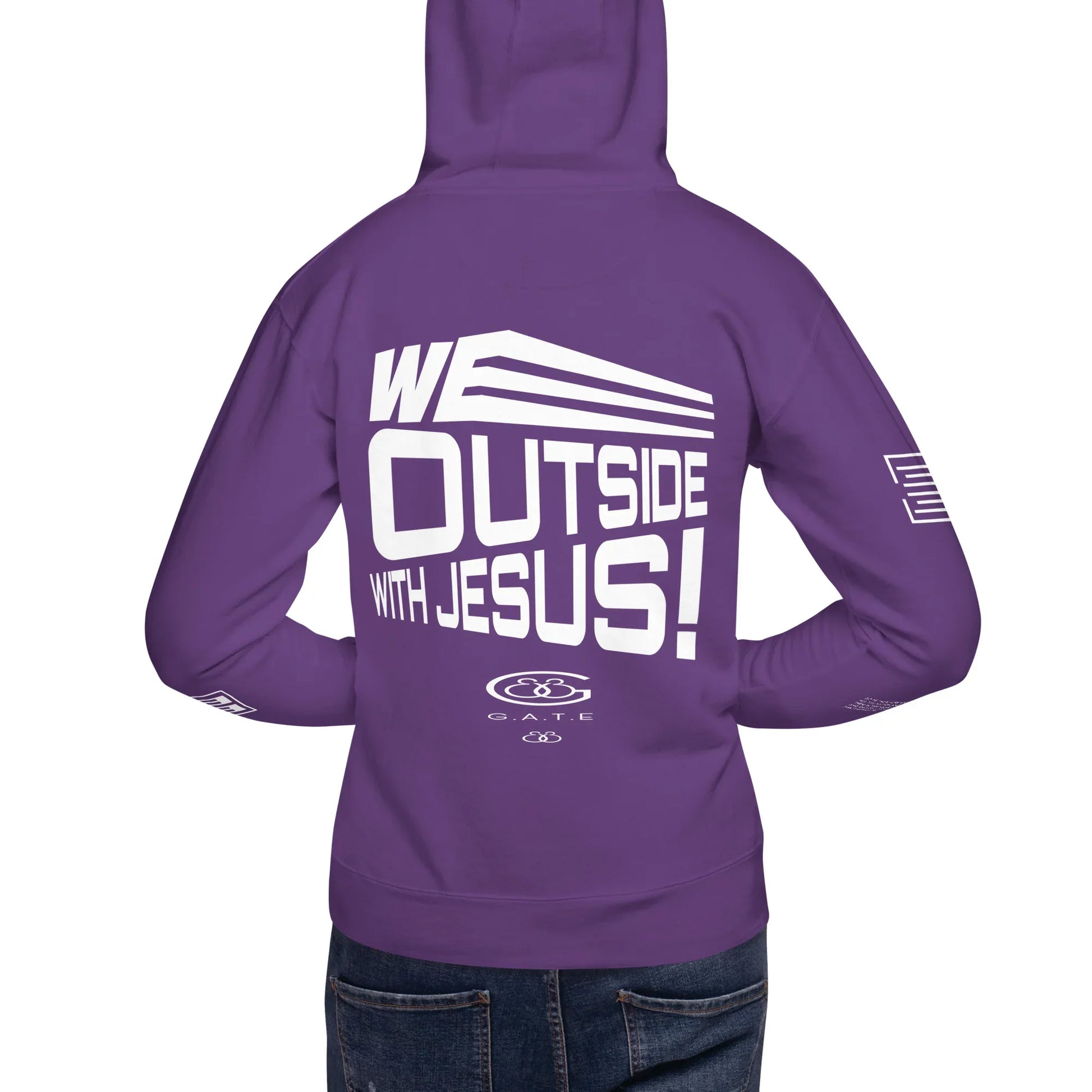WE OUTSIDE -W- JESUS Unisex Hoodie - Da G.A.T.E 33