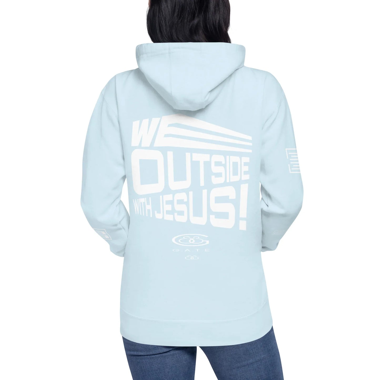WE OUTSIDE -W- JESUS Unisex Hoodie - Da G.A.T.E 33