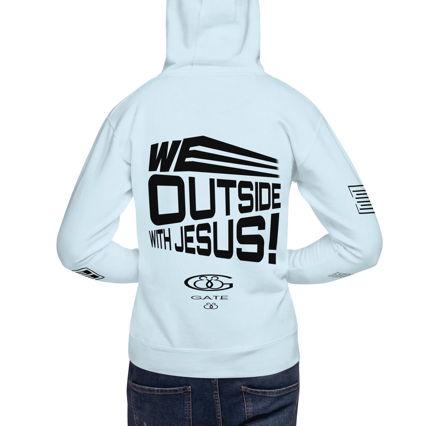 WE OUTSIDE -W- JESUS Unisex Hoodie - Da G.A.T.E 33
