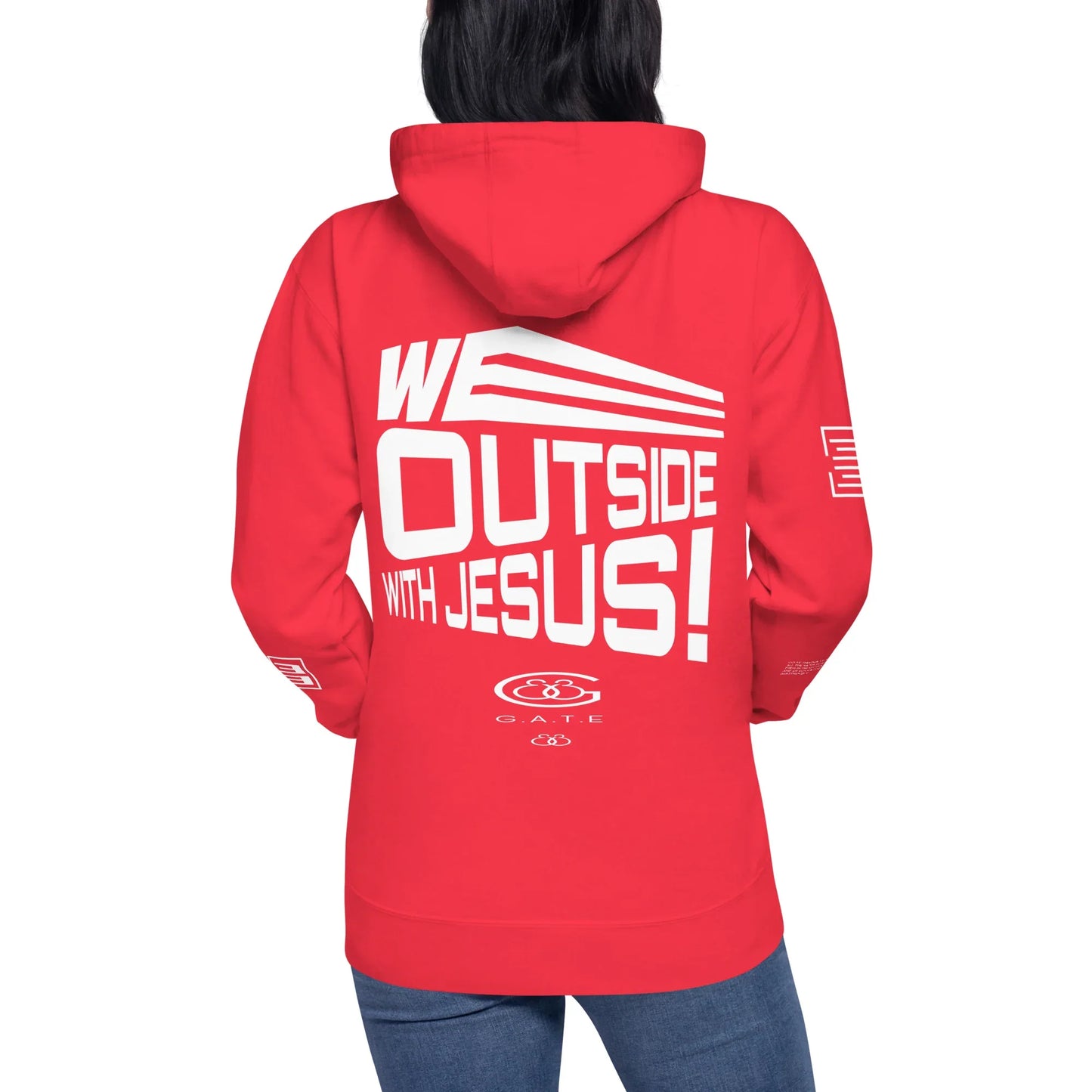 WE OUTSIDE -W- JESUS Unisex Hoodie - Da G.A.T.E 33