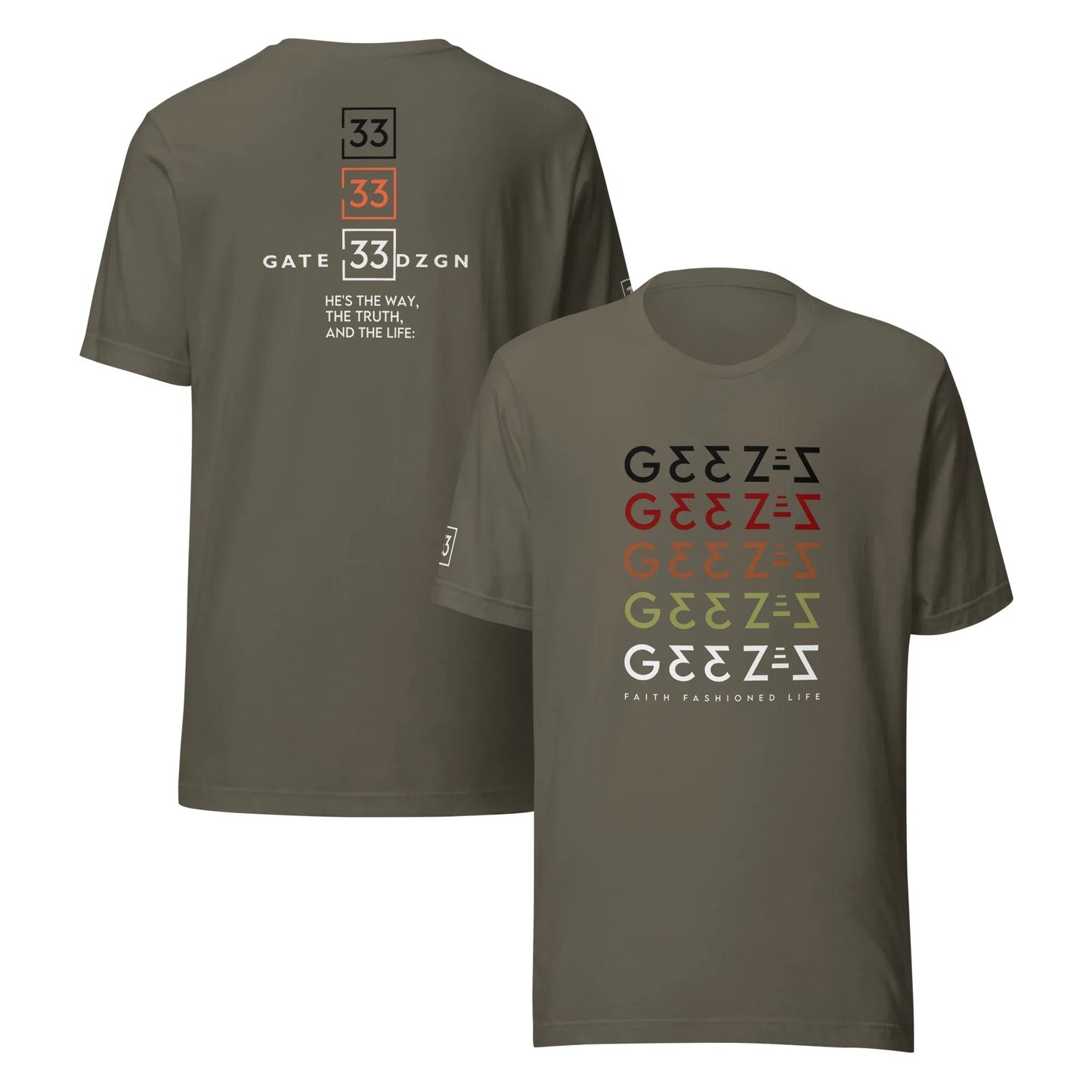 G33Z=Z Unisex t-shirt - Da G.A.T.E 33