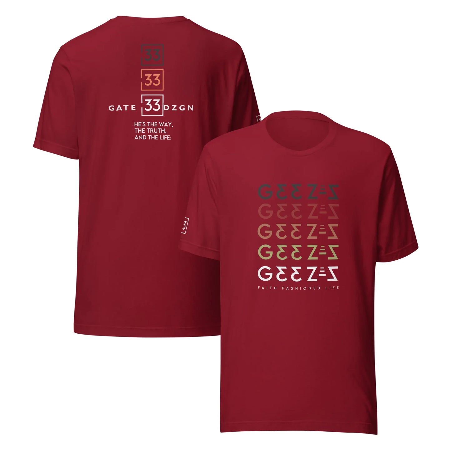 G33Z=Z Unisex t-shirt - Da G.A.T.E 33