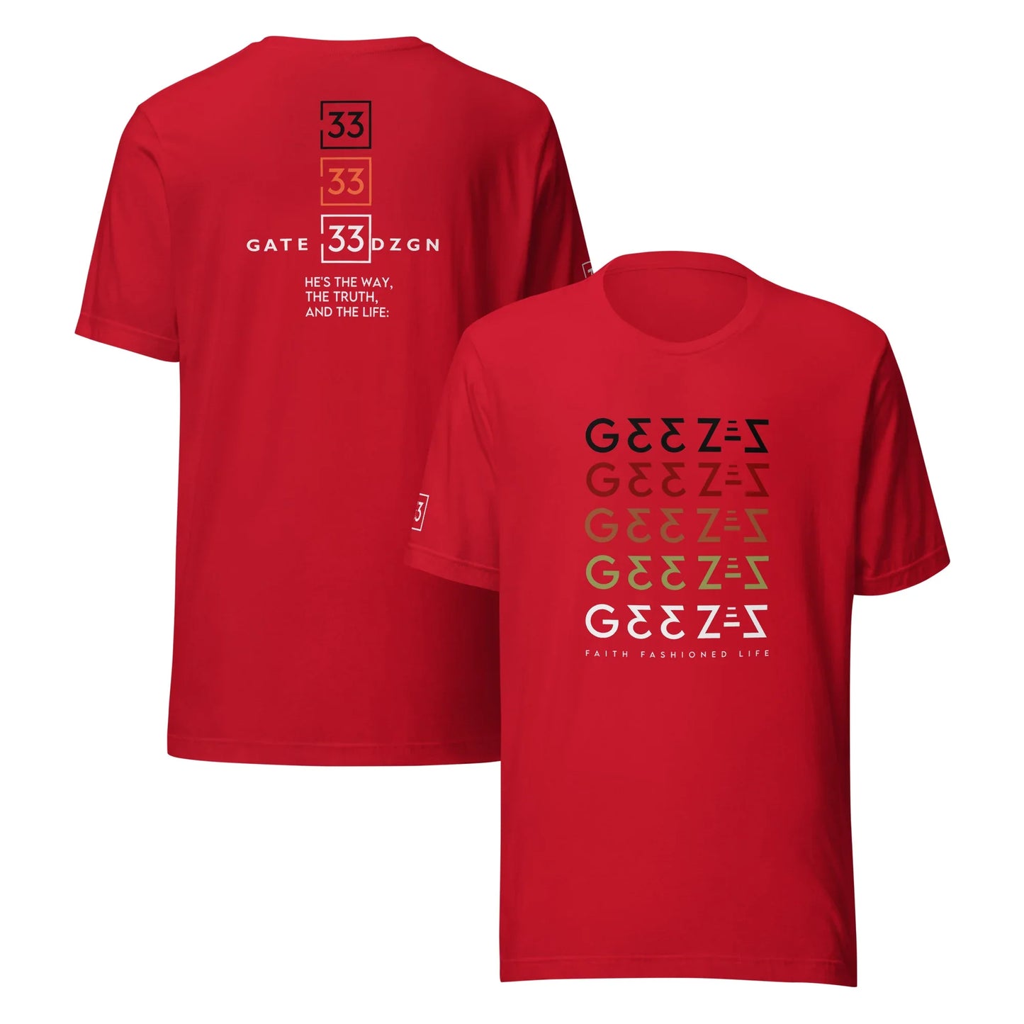 G33Z=Z Unisex t-shirt - Da G.A.T.E 33