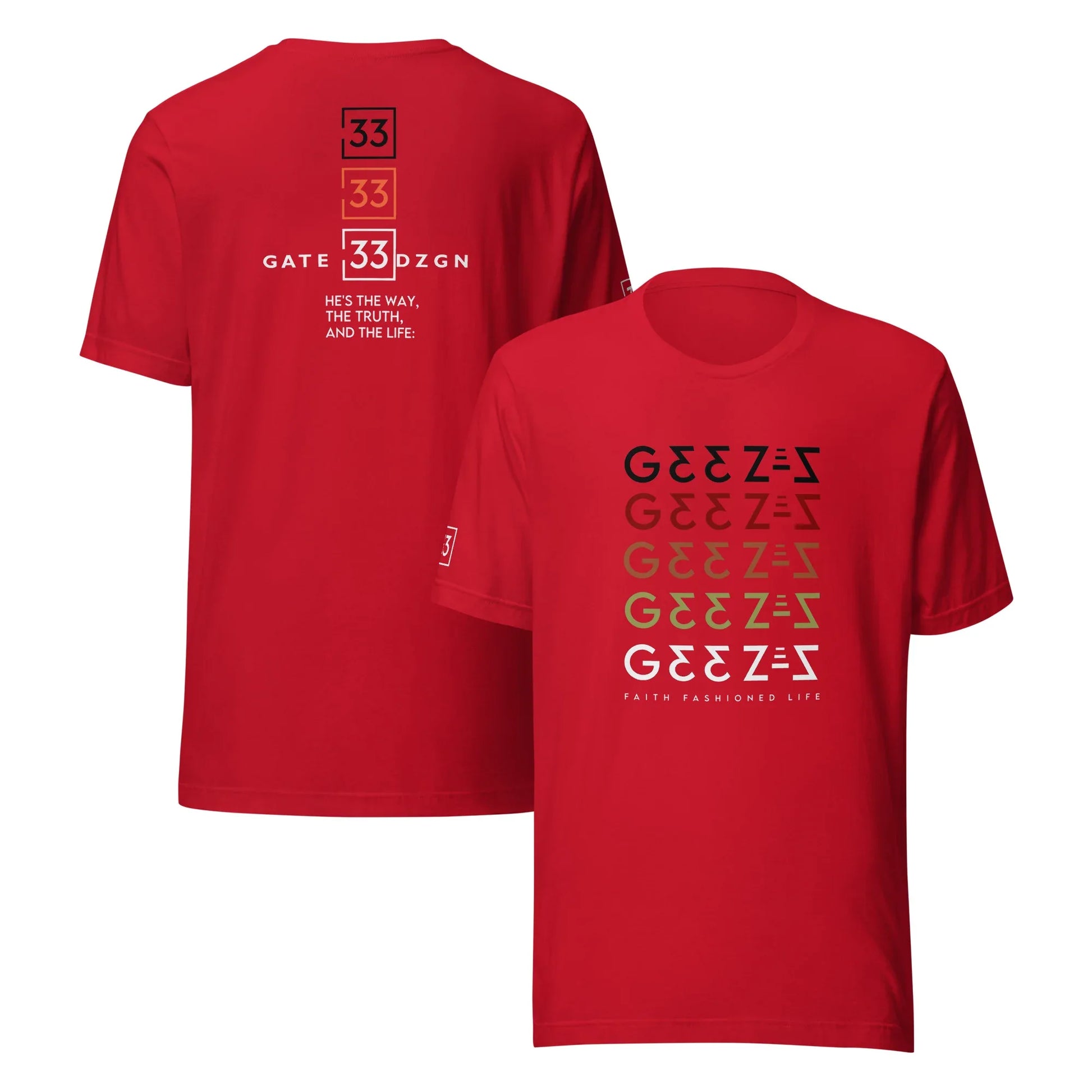 G33Z=Z Unisex t-shirt - Da G.A.T.E 33
