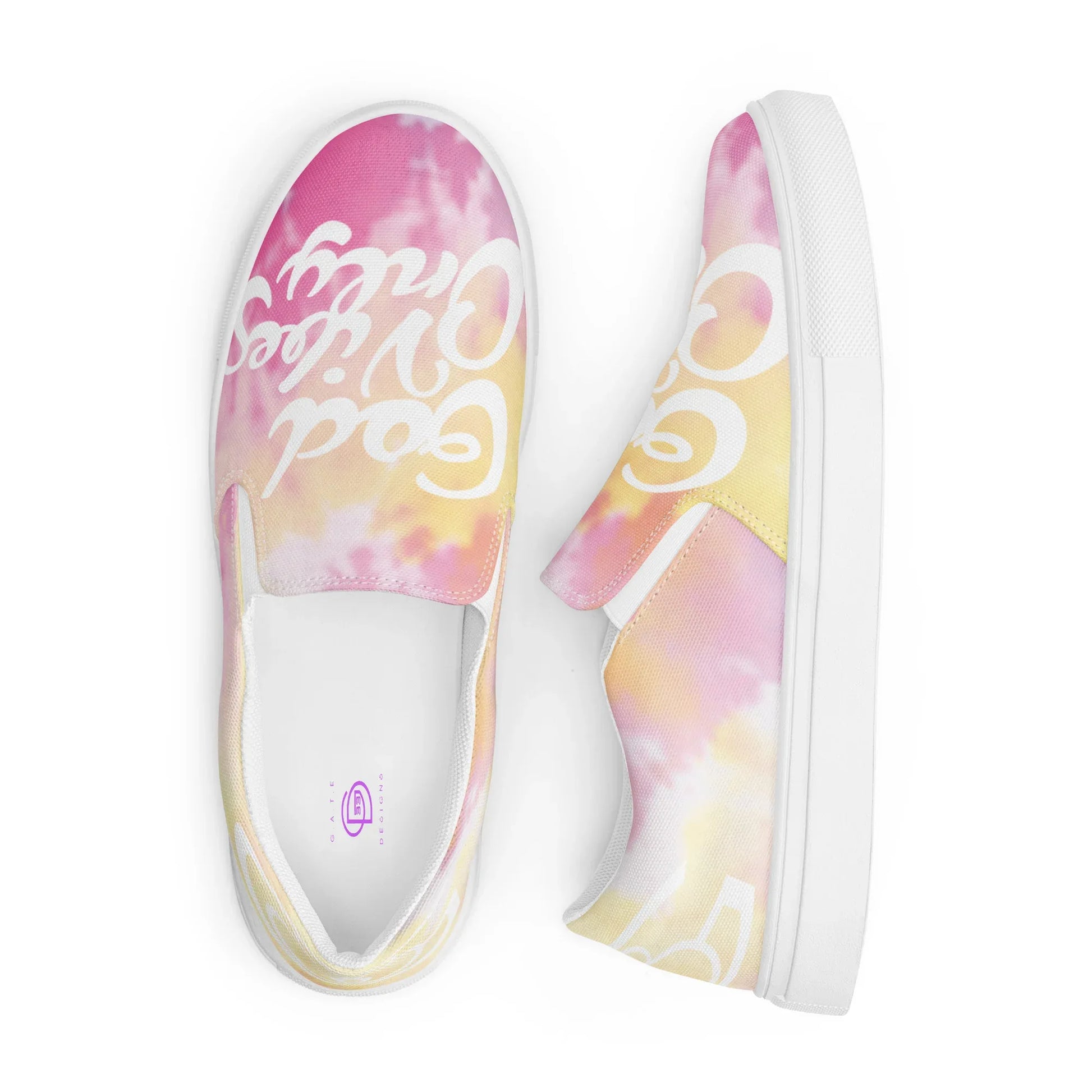 God Vibes Only Women’s slip-on canvas shoes - Da G.A.T.E 33