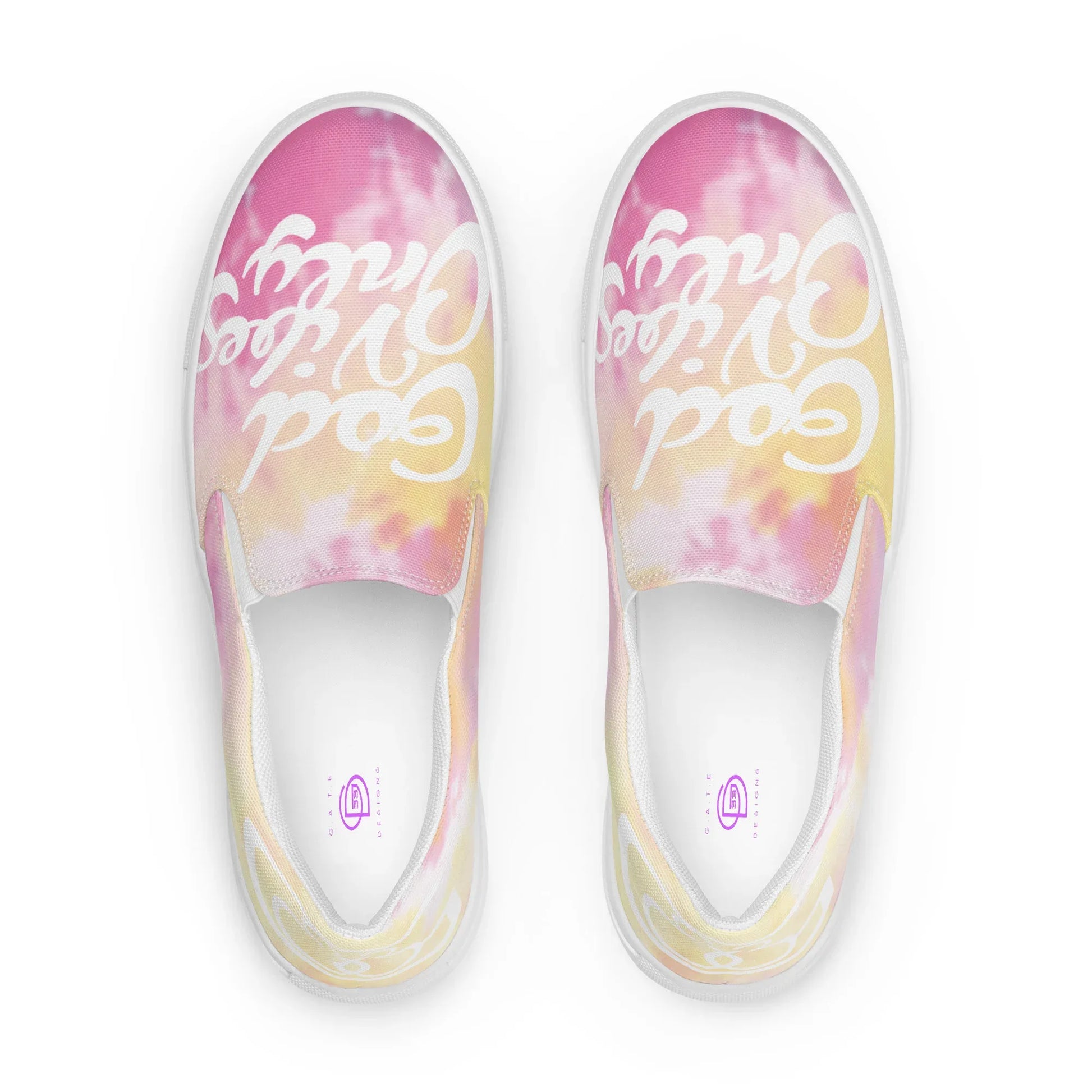 God Vibes Only Women’s slip-on canvas shoes - Da G.A.T.E 33