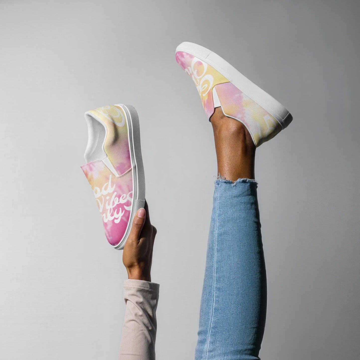 God Vibes Only Women’s slip-on canvas shoes - Da G.A.T.E 33